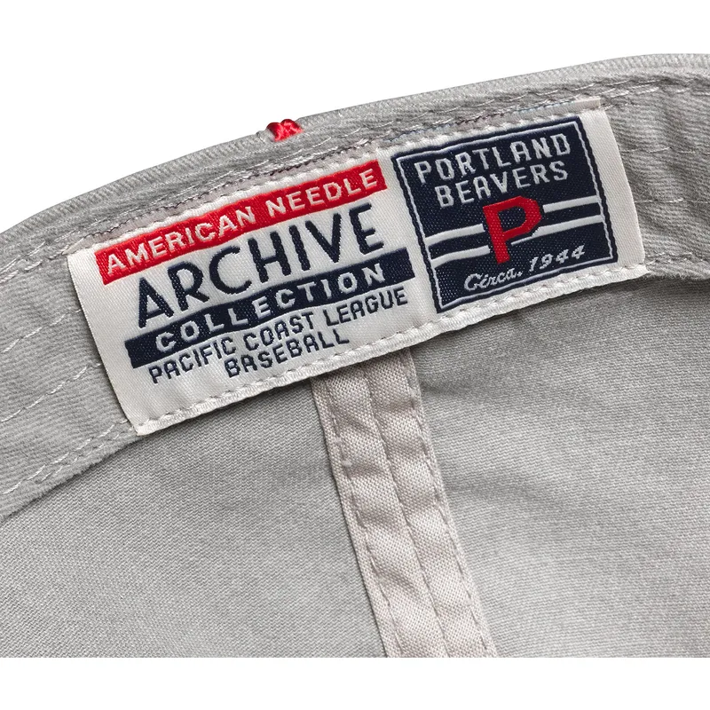 cap-kaareva-gray-adjustable-strap-archive-portland-beavers-milb-american-needle