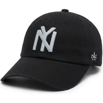 Lippikset kaareva musta säädettävä nauha Ballpark New York Black Yankees MLB American Needle