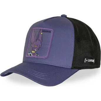 Lippikset kaareva rekka violetti snapback DBS8 BEEB Beerus Dragon Ball Capslab