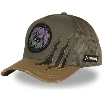 Cap kaareva green snapback Casa Targaryen HOD2 DRAB Juego House Targaryen Game of Thrones Capslab