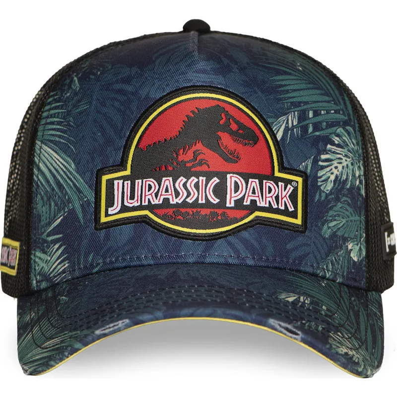 lippikset-kaareva-rekka-laivastonsininen-snapback-jurb-jurassic-park-capslab