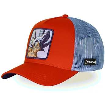 Lippikset kaareva rekka oranssi snapback Ultra Instinct DBS8 ULTB Son Goku Dragon Ball Capslab