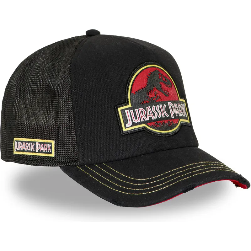 lippikset-kaareva-rekka-musta-snapback-jur1-logb-jurassic-park-capslab