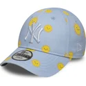 lippikset-kaareva-sininen-saadettava-nauha-lapsille-9forty-summer-all-over-print-new-york-yankees-mlb-new-era