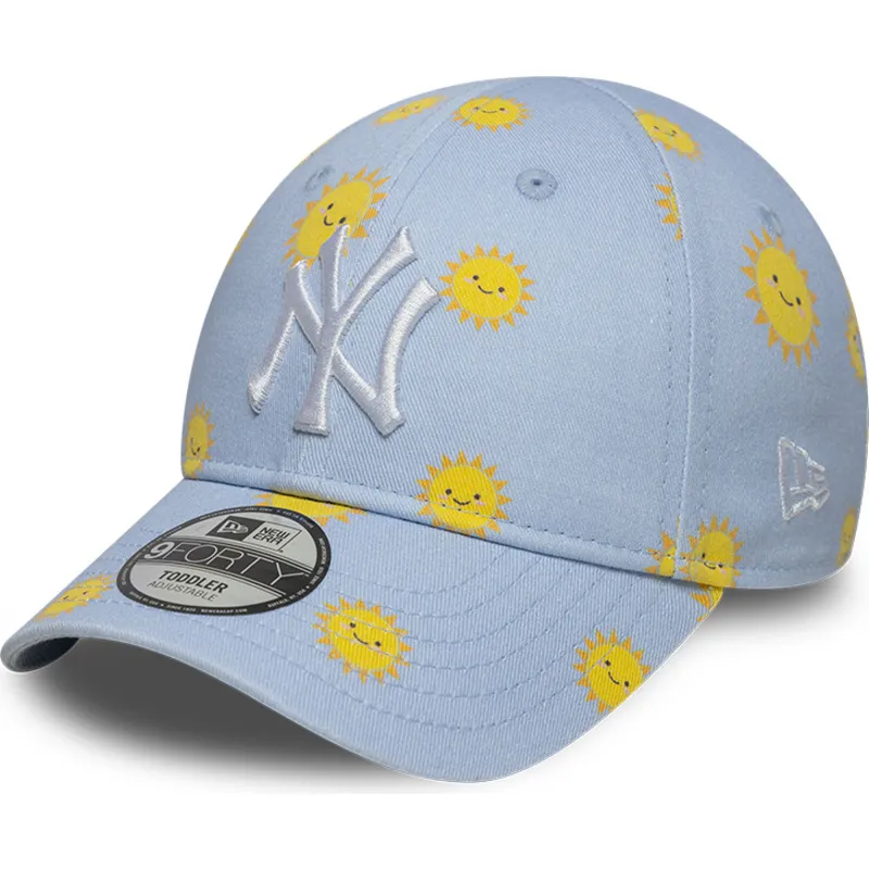 lippikset-kaareva-sininen-saadettava-nauha-lapsille-9forty-summer-all-over-print-new-york-yankees-mlb-new-era