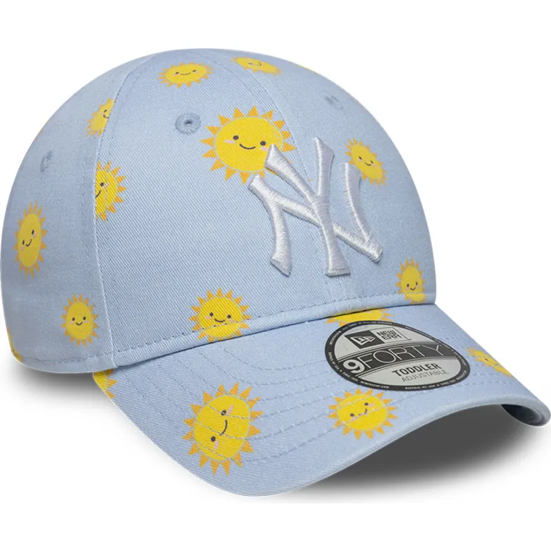 lippikset-kaareva-sininen-saadettava-nauha-lapsille-9forty-summer-all-over-print-new-york-yankees-mlb-new-era