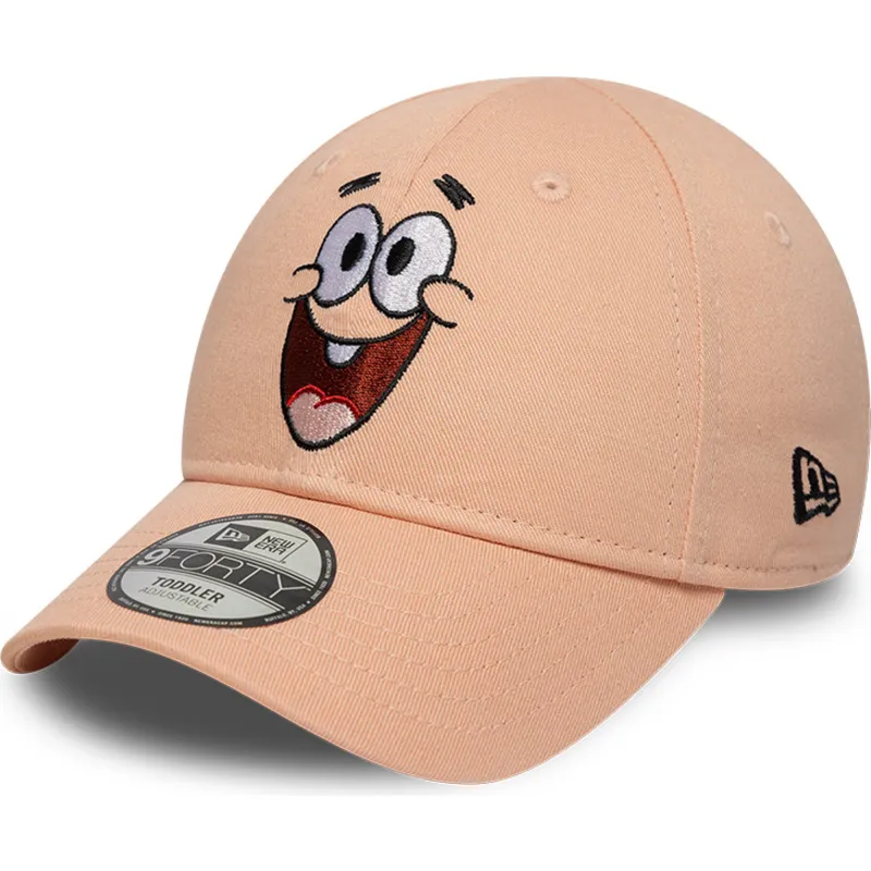 lippikset-kaareva-vaaleanpunainen-saadettava-nauha-lapsille-9forty-face-patricio-estrella-bob-esponja-new-era
