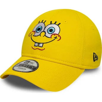 Lippikset kaareva keltainen säädettävä nauha lapsille 9FORTY Face Bob Esponja New Era