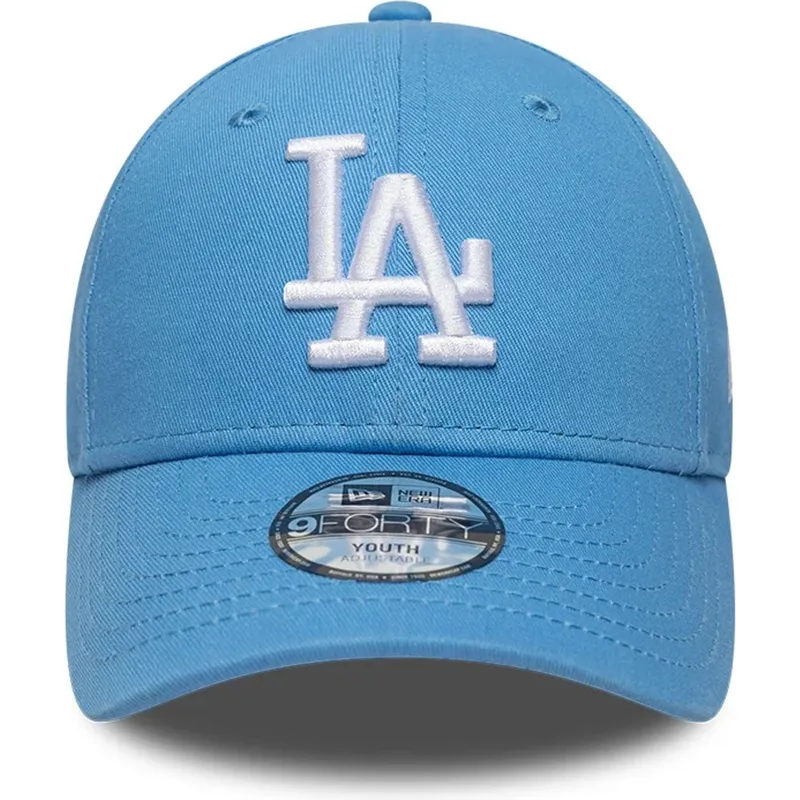 lippikset-kaareva-sininen-saadettava-nauha-lapsille-9forty-essential-los-angeles-dodgers-mlb-new-era