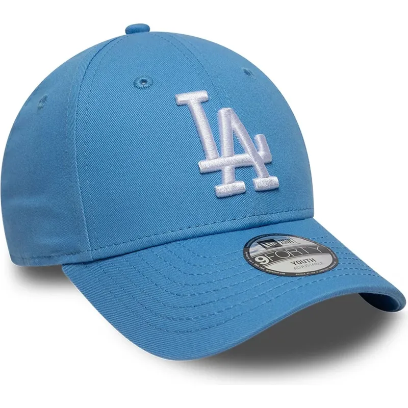 lippikset-kaareva-sininen-saadettava-nauha-lapsille-9forty-essential-los-angeles-dodgers-mlb-new-era