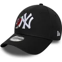 cap-kaareva-black-adjustable-strap-lapsille-9forty-icon-new-york-yankees-mlb-new-era