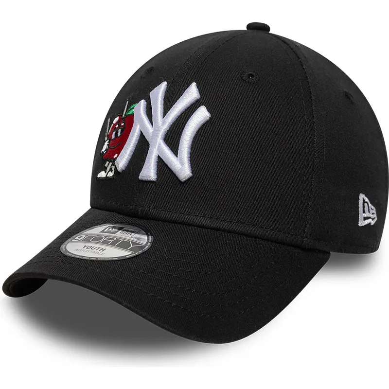 cap-kaareva-black-adjustable-strap-lapsille-9forty-icon-new-york-yankees-mlb-new-era