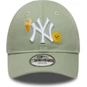 lippikset-kaareva-vihrea-saadettava-nauha-lapsille-9forty-summer-icon-new-york-yankees-mlb-new-era