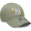 lippikset-kaareva-vihrea-saadettava-nauha-lapsille-9forty-summer-icon-new-york-yankees-mlb-new-era