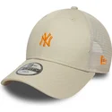 cap-kaareva-beige-adjustable-strap-lapsille-9forty-homefield-new-york-yankees-mlb-new-era