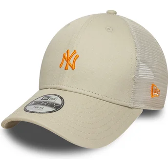 Cap kaareva beige adjustable strap lapsille 9FORTY Homefield New York Yankees MLB New Era