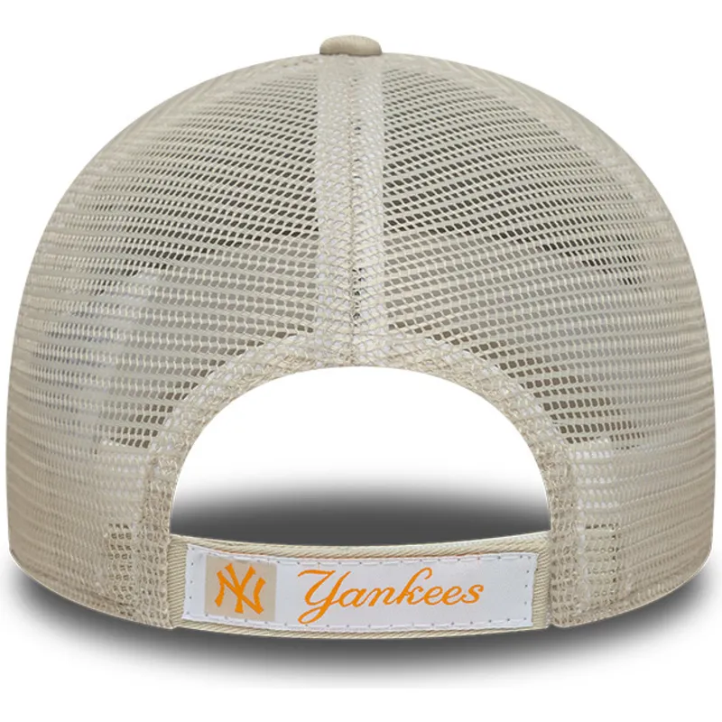 lippikset-kaareva-rekka-beige-saadettava-nauha-lapsille-9forty-homefield-new-york-yankees-mlb-new-era