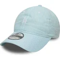 lippikset-kaareva-sininen-saadettava-nauha-9twenty-seersucker-los-angeles-dodgers-mlb-new-era