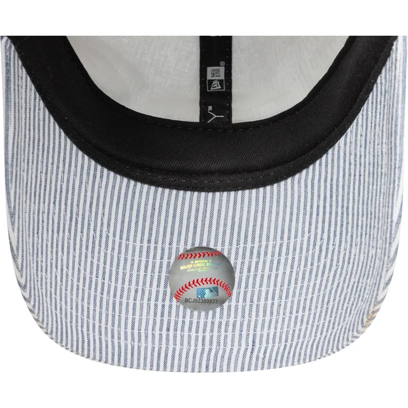lippikset-kaareva-laivastonsininen-saadettava-nauha-9twenty-seersucker-new-york-yankees-mlb-new-era lippikset-kaareva-laivastonsininen-saadettava-nauha-9twenty-seersucker-new-york-yankees-mlb-new-era