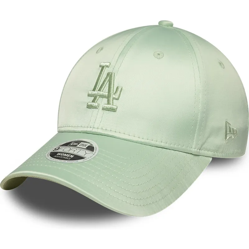 lippikset-kaareva-vihrea-saadettava-nauha-9forty-bow-back-satin-los-angeles-dodgers-mlb-new-era
