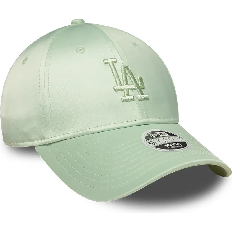 lippikset-kaareva-vihrea-saadettava-nauha-9forty-bow-back-satin-los-angeles-dodgers-mlb-new-era