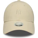 cap-kaareva-beige-adjustable-strap-9forty-mini-cord-new-york-yankees-mlb-new-era