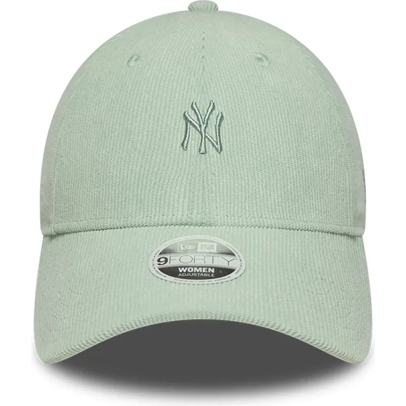 cap-kaareva-green-adjustable-strap-9forty-mini-cord-new-york-yankees-mlb-new-era cap-kaareva-green-adjustable-strap-9forty-mini-cord-new-york-yankees-mlb-new-era