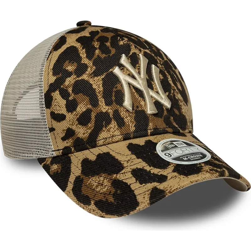 lippikset-kaareva-rekka-leopardi-snapback-9forty-m-crown-a-frame-leopard-new-york-yankees-mlb-new-era
