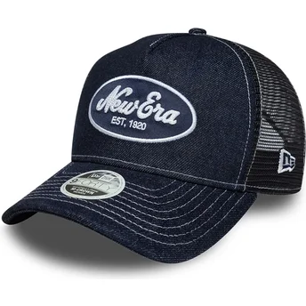 Lippikset kaareva rekka laivastonsininen snapback 9FORTY M-Crown A Frame New Era