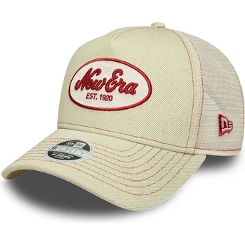 Lippikset kaareva rekka beige snapback 9FORTY M-Crown A Frame New Era