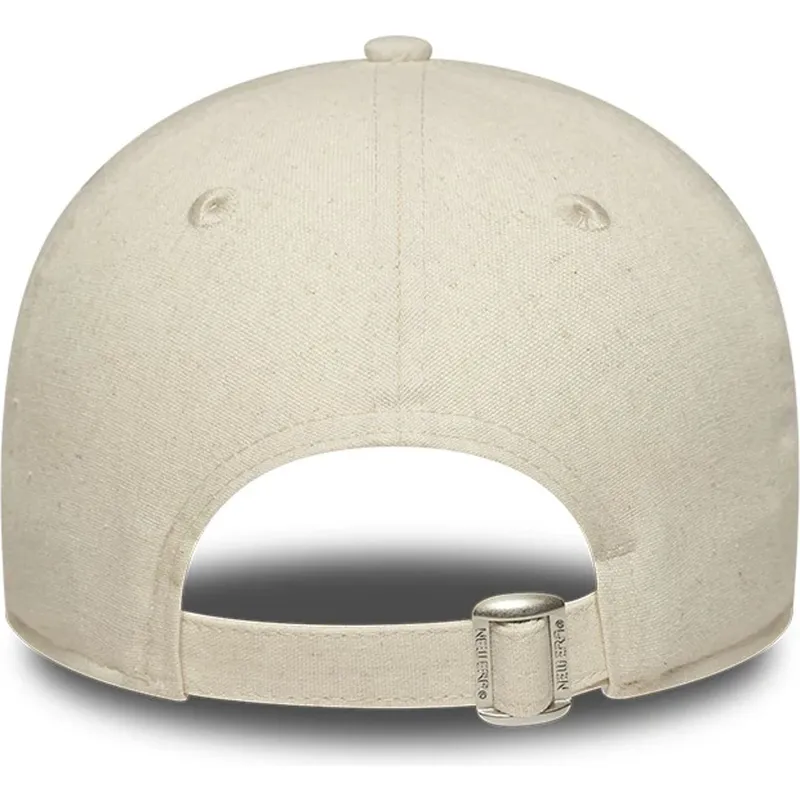 lippikset-kaareva-beige-saadettava-nauha-9twenty-midi-linen-new-york-yankees-mlb-new-era