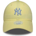 new-era-curved-brim-women-9twenty-league-essential-midi-new-york-yankees-mlb-yellow-adjustable-cap