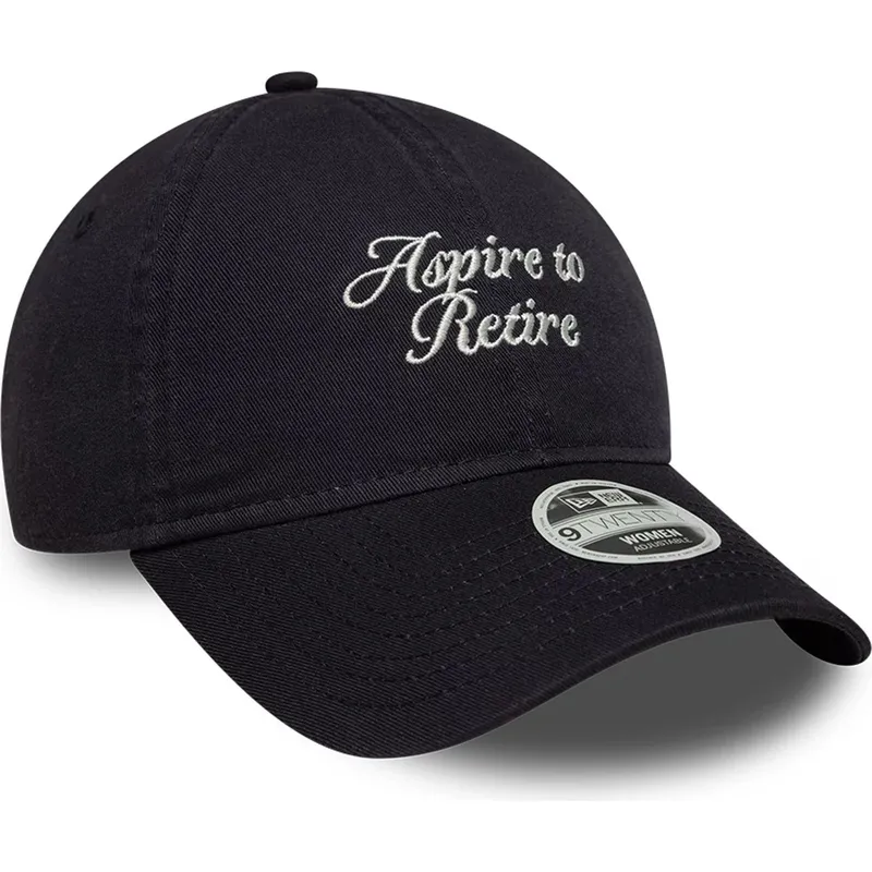 lippikset-kaareva-laivastonsininen-saadettava-nauha-9twenty-aspire-to-retire-slogan-new-era