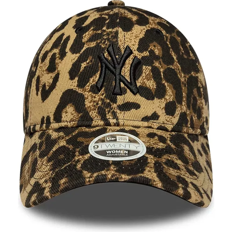 lippikset-kaareva-leopardi-saadettava-nauha-9twenty-leopard-new-york-yankees-mlb-new-era