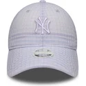 lippikset-kaareva-violetti-saadettava-nauha-9twenty-seersucker-new-york-yankees-mlb-new-era