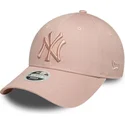 lippikset-kaareva-vaaleanpunainen-saadettava-nauha-9forty-league-essential-new-york-yankees-mlb-new-era