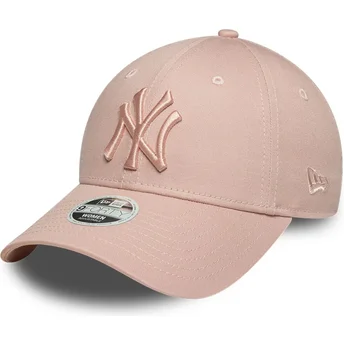 Cap kaareva pink adjustable strap 9FORTY League Essential New York Yankees MLB New Era