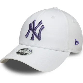Cap kaareva white adjustable strap 9FORTY League Essential New York Yankees MLB New Era