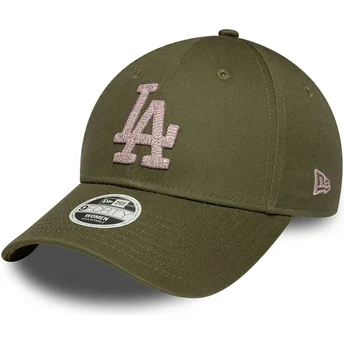 Cap kaareva green adjustable strap 9FORTY Metallic Los Angeles Dodgers MLB New Era