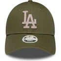 cap-kaareva-green-adjustable-strap-9forty-metallic-los-angeles-dodgers-mlb-new-era