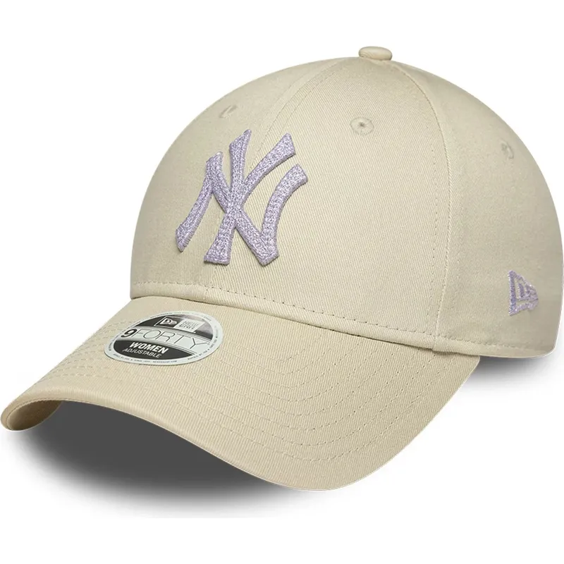 cap-kaareva-beige-adjustable-strap-9forty-metallic-new-york-yankees-mlb-new-era cap-kaareva-beige-adjustable-strap-9forty-metallic-new-york-yankees-mlb-new-era