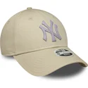 cap-kaareva-beige-adjustable-strap-9forty-metallic-new-york-yankees-mlb-new-era
