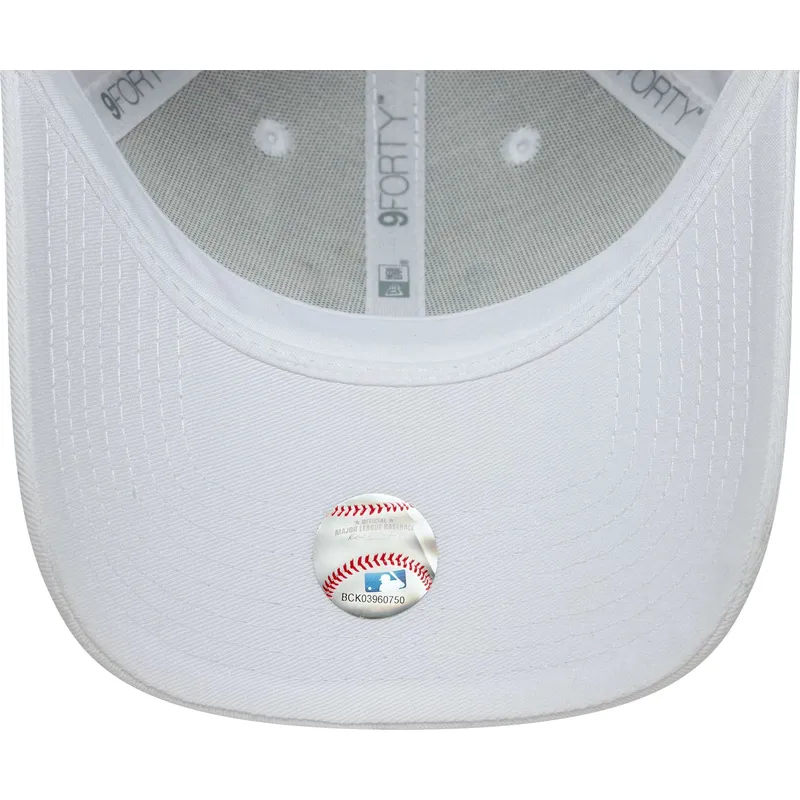 lippikset-kaareva-valkoinen-saadettava-nauha-9forty-floral-infill-new-york-yankees-mlb-new-era