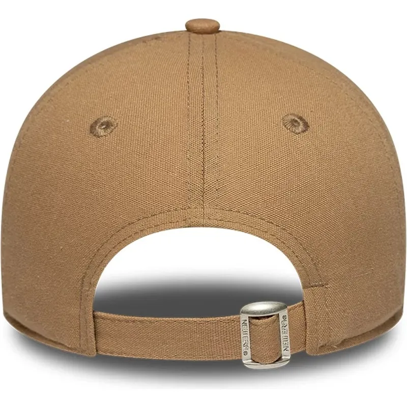 lippikset-kaareva-ruskea-saadettava-nauha-9forty-linen-los-angeles-dodgers-mlb-new-era