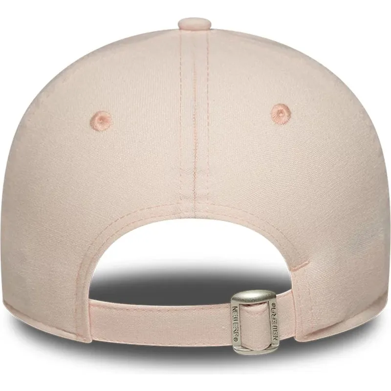 new-era-curved-brim-women-9forty-linen-new-york-yankees-mlb-light-pink-adjustable-cap