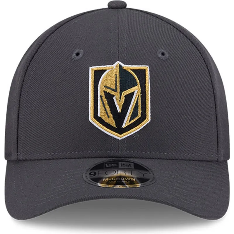 lippikset-kaareva-harmaa-snapback-9forty-m-crown-vegas-golden-knights-nhl-new-era