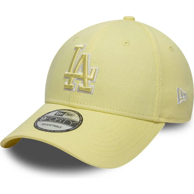 cap-kaareva-yellow-adjustable-strap-9forty-team-outline-los-angeles-dodgers-mlb-new-era cap-kaareva-yellow-adjustable-strap-9forty-team-outline-los-angeles-dodgers-mlb-new-era