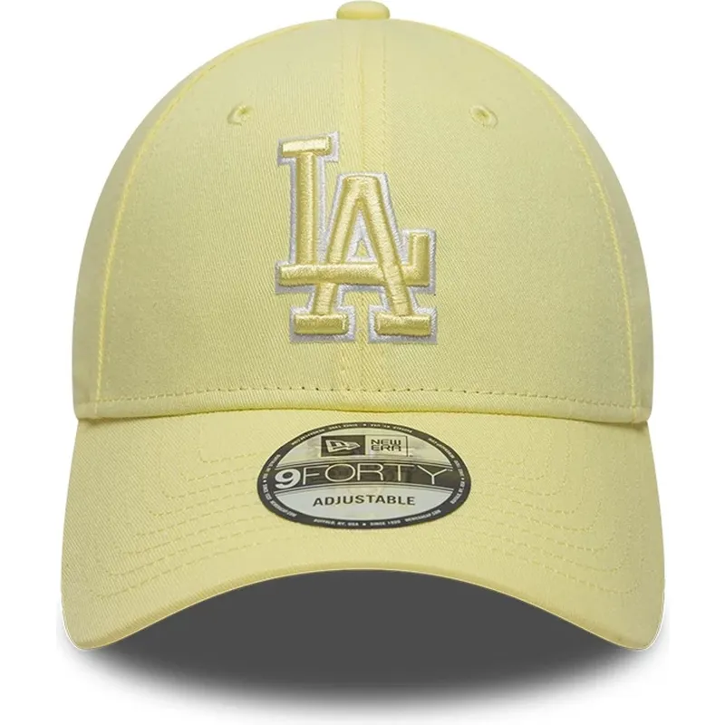 cap-kaareva-yellow-adjustable-strap-9forty-team-outline-los-angeles-dodgers-mlb-new-era cap-kaareva-yellow-adjustable-strap-9forty-team-outline-los-angeles-dodgers-mlb-new-era