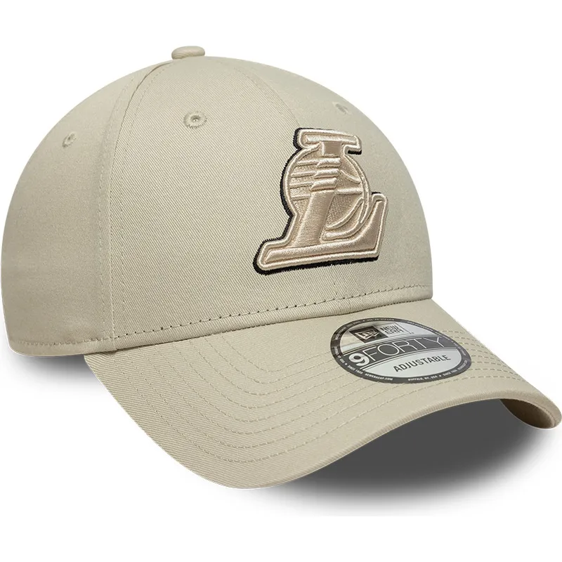 cap-kaareva-beige-adjustable-strap-9forty-team-outline-los-angeles-lakers-nba-new-era cap-kaareva-beige-adjustable-strap-9forty-team-outline-los-angeles-lakers-nba-new-era