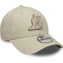 cap-kaareva-beige-adjustable-strap-9forty-team-outline-los-angeles-lakers-nba-new-era